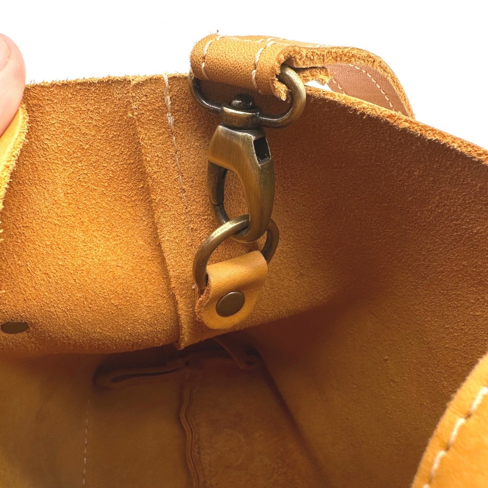Portland Leather Goods Sunflower Leather Mini Crossbody Tote Bag Handbag - Picture 10 of 16